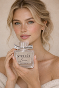 Eau de parfum femme Lunéa de Stellea, flacon de parfum élégant.